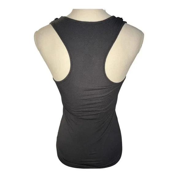 Miley Cyrus Max Azria Women’s Medium Black Sequin Bow Tank Top - Picture 3 of 4